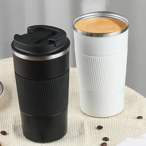 380ml/510ml Portable Stainless steel 304 Coffee Mug With Non-slip Case Thermos Mug Travel Thermal Cup Thermosmug For Gifts