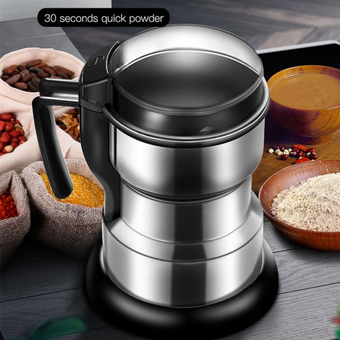 Electric Coffee Grinder Powerful Cafe Grass Nuts Herbs Grains