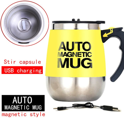 Intelligent Automatic Stirring Cup Lazy Coffee Cup Black