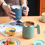 VandHome 480ml Coffee Mug 304 Stainless Steel Insulate Heat 100% Leakproof Milk Cup With Lid Kitchen Drinkware Breakfast Tea Mug