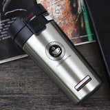 304 Stainless Coffee Mug Double Wall Vacuum Thermos Bottle 380ml Portable Car Flask Leakproof Travel Mug Thermos for Tea